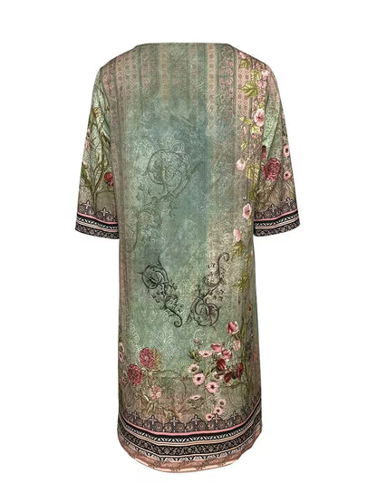 Women's Vintage V-Neck Dress | Mini