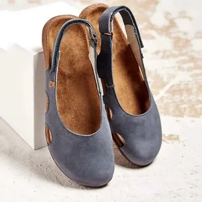 Women's Retro Slingback Sandals | Closed-Toe