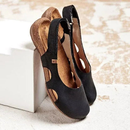 Women's Retro Slingback Sandals | Closed-Toe