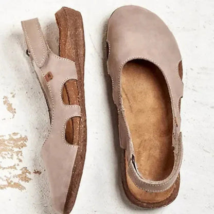 Women's Retro Slingback Sandals | Closed-Toe