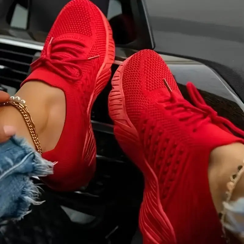 Women's Lace-Up Platform Sneakers | Sporty