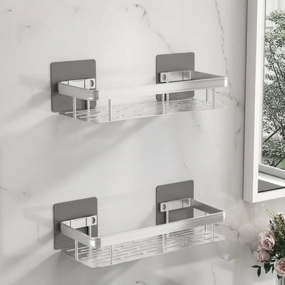 Adhesive Bathroom Shelf – Drill-Free & Stylish for Any Bathroom