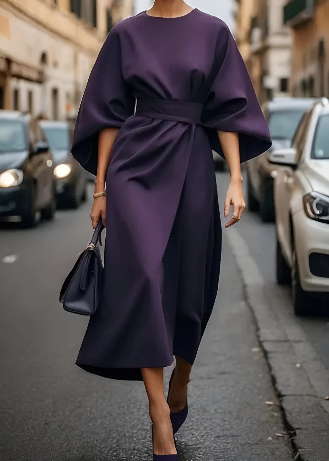 Women's Belted Occasion Dress | Maxi