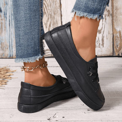 Women's Slip-On Casual Sneakers | Low-Top Flat Shoes