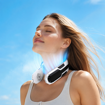 Rechargeable Bladeless Neck Fan for Outdoor Sports