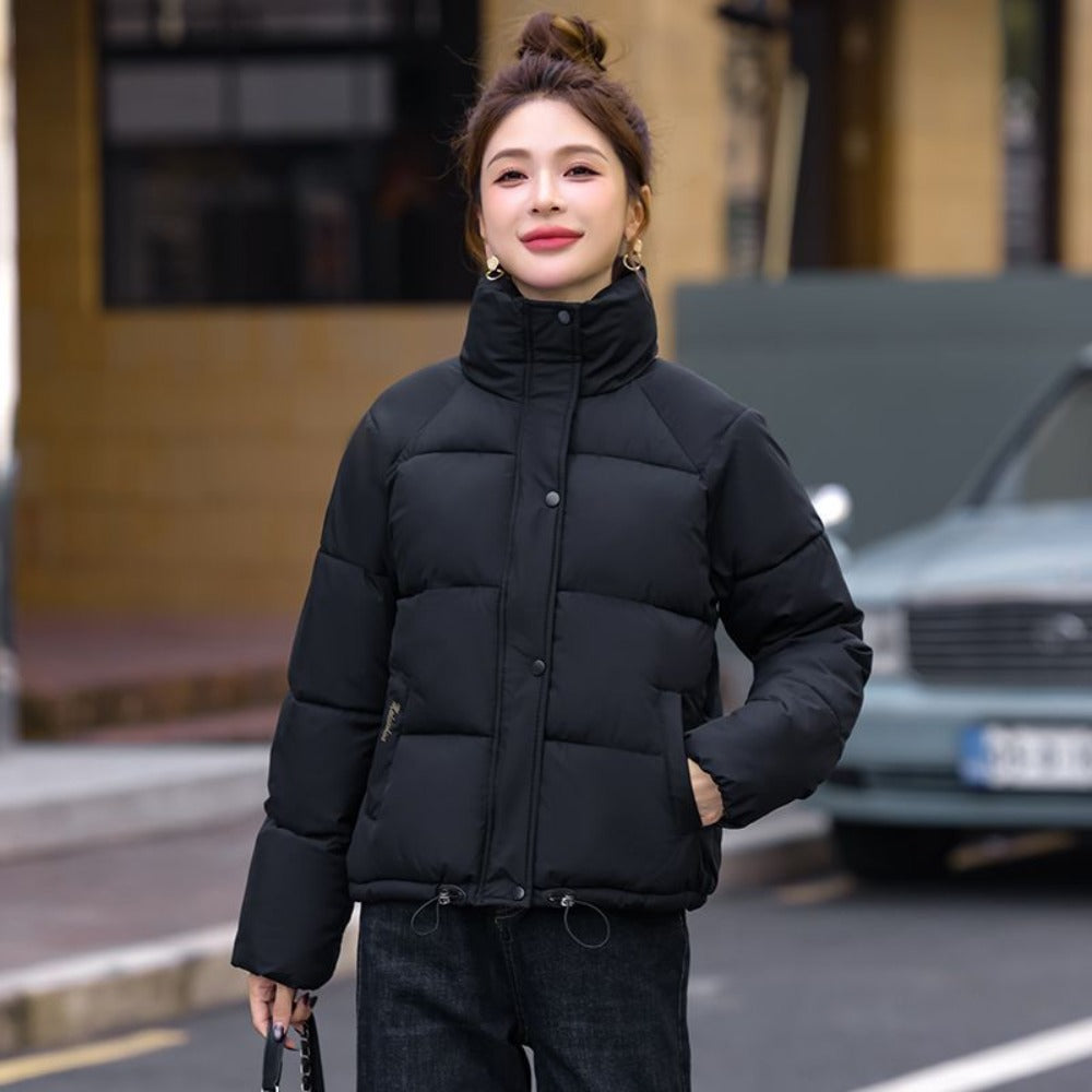 Puffer Jacket with High Collar for Women - Pina