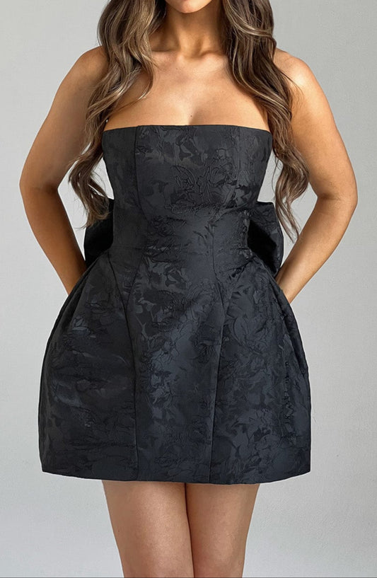 Ludovica Mini Dress - Black