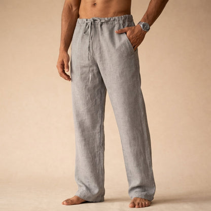 Men's Summer Beach Drawstring Pants | Wide Leg