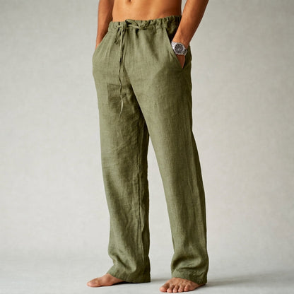 Men's Summer Beach Drawstring Pants | Wide Leg