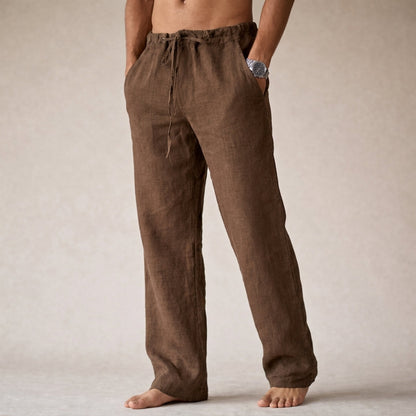 Men's Summer Beach Drawstring Pants | Wide Leg