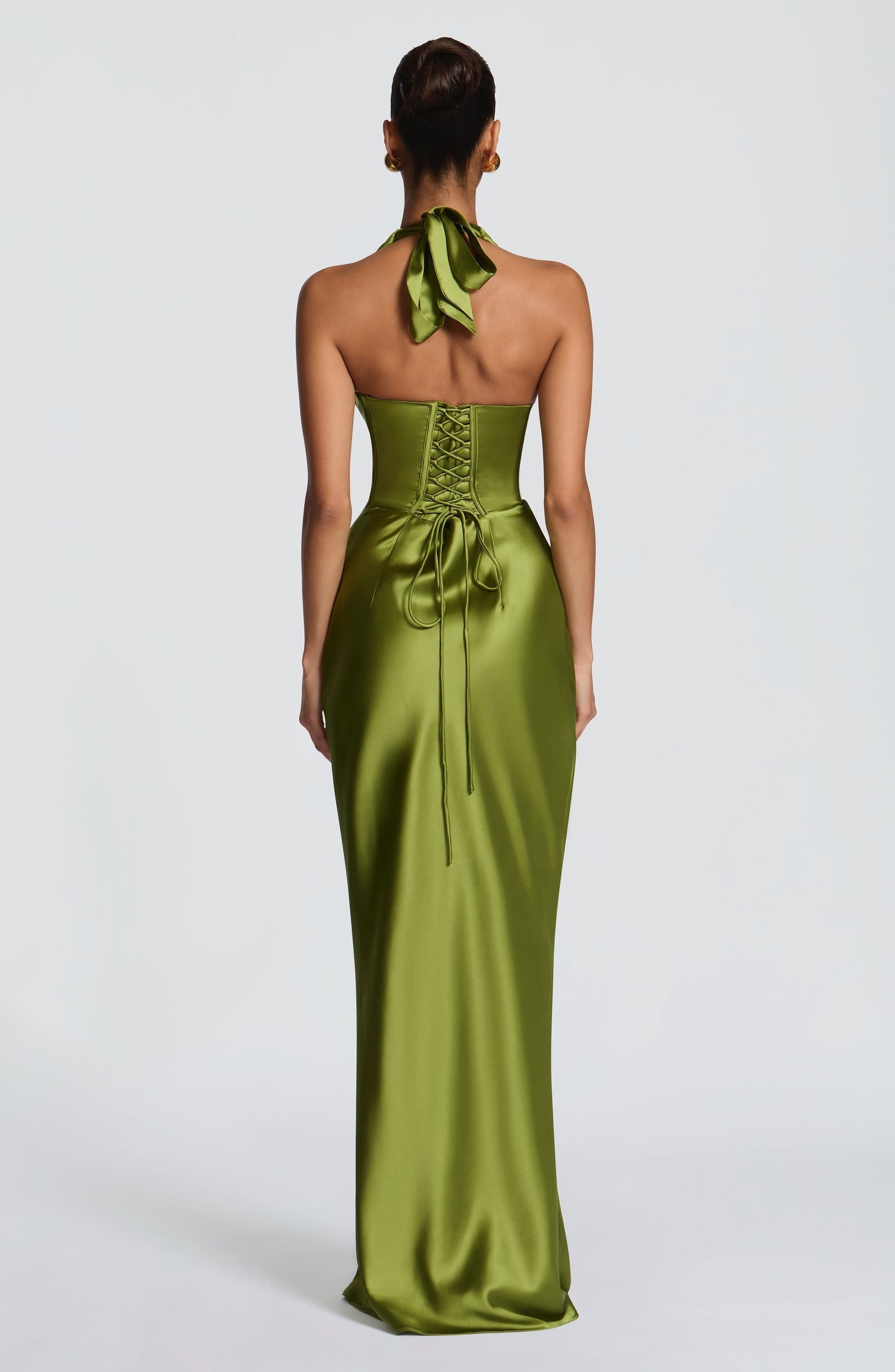 Women's Formal Evening Maxi Dress | Plunge Halter