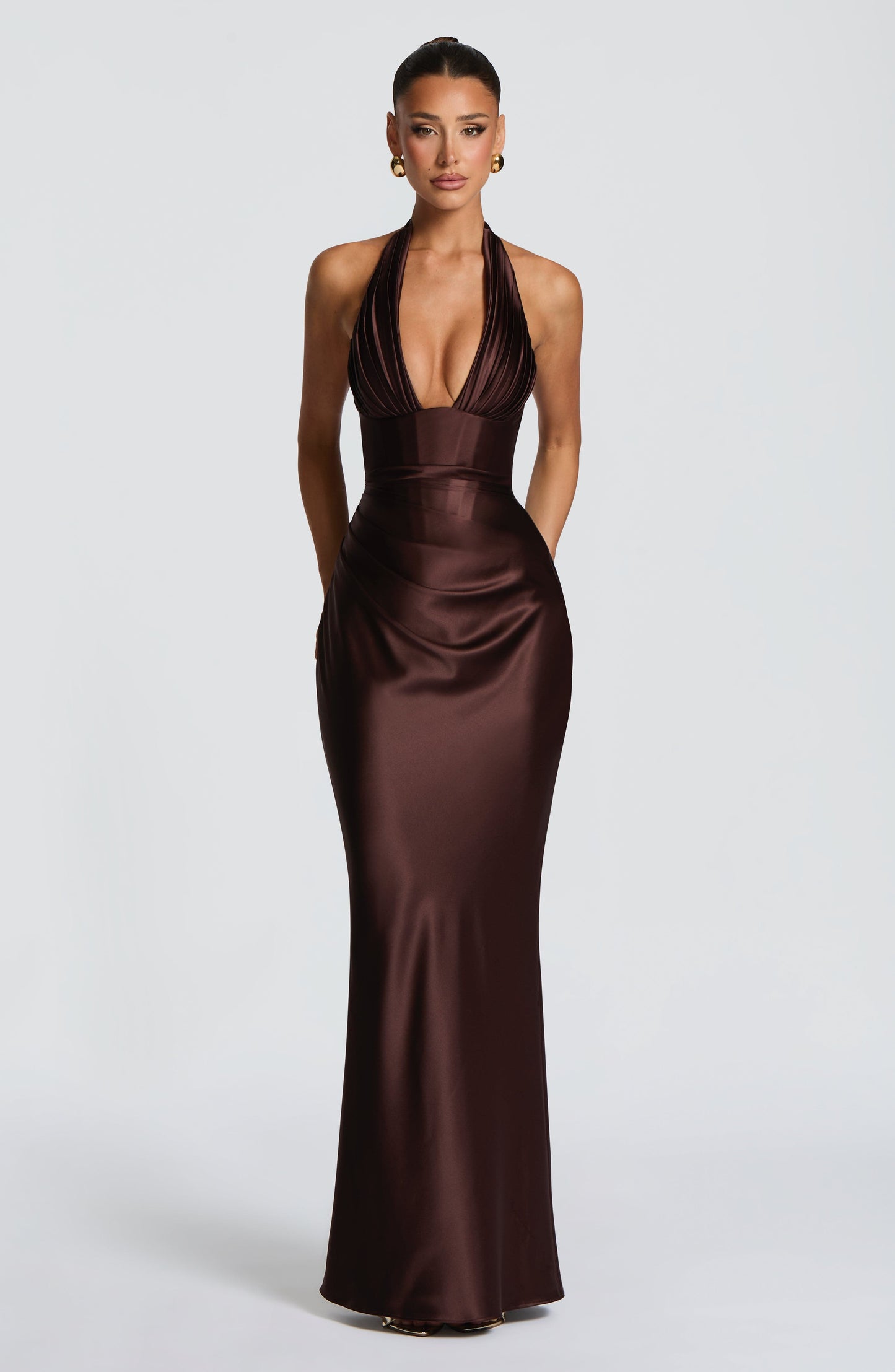 Women's Halterneck Evening Prom Dress | Maxi