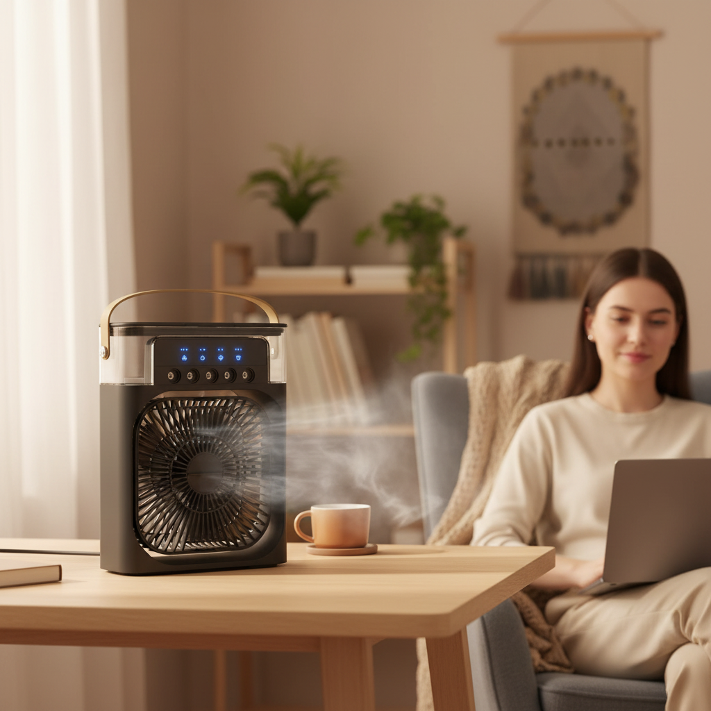 Portable Evaporative Air Cooler with Remote Control