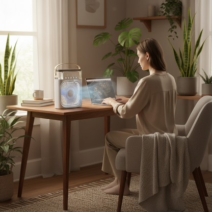 Portable Evaporative Air Cooler with Remote Control