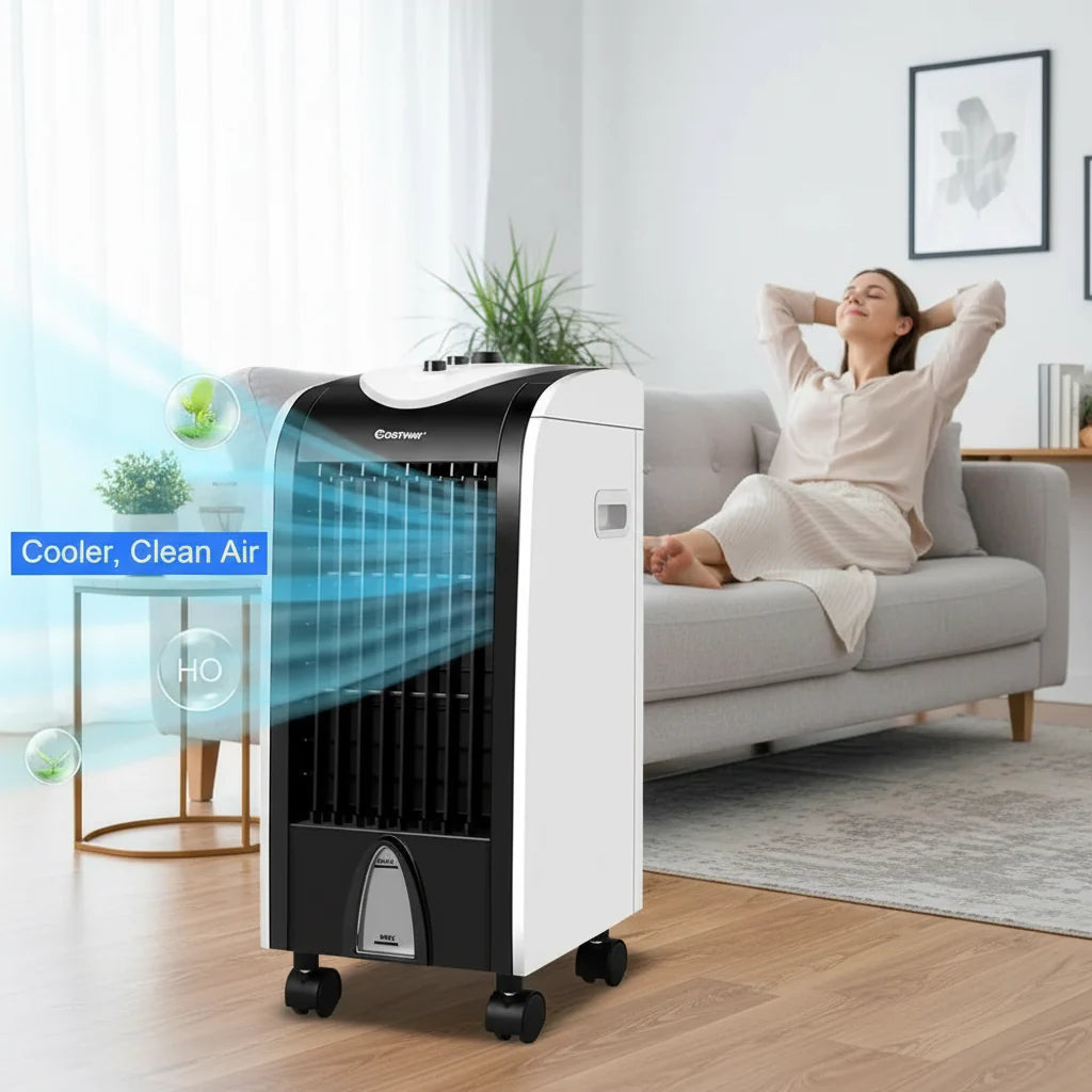 Compact Refillable Portable Evaporative Swamp Cooler