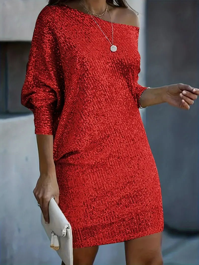Women's One-Shoulder Cocktail Dress | Mini