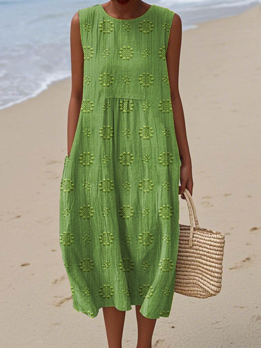 Women's Relaxed Fit Summer Sundress | with Pockets