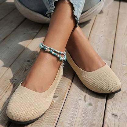 Women's Round Toe Flat Shoes | Slip-On