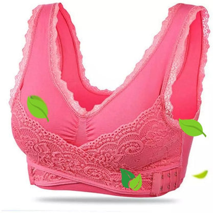 Women's Wireless Sports Bra | With Crossed Front Buckle