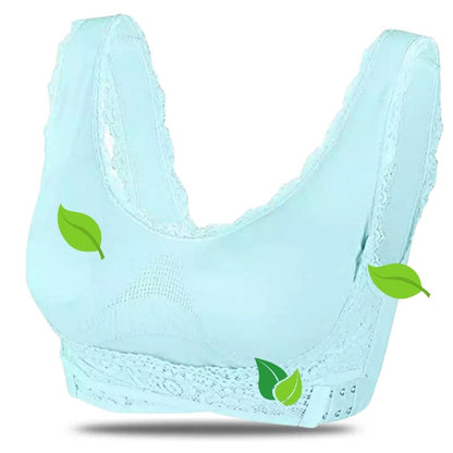 Women's Wireless Sports Bra | With Crossed Front Buckle
