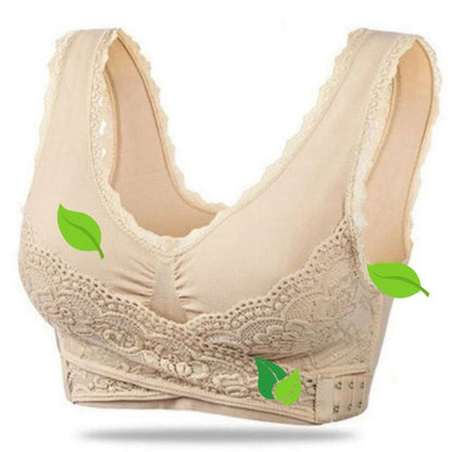 Women's Wireless Sports Bra | With Crossed Front Buckle