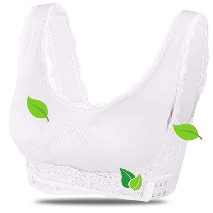 Women's Wireless Sports Bra | With Crossed Front Buckle
