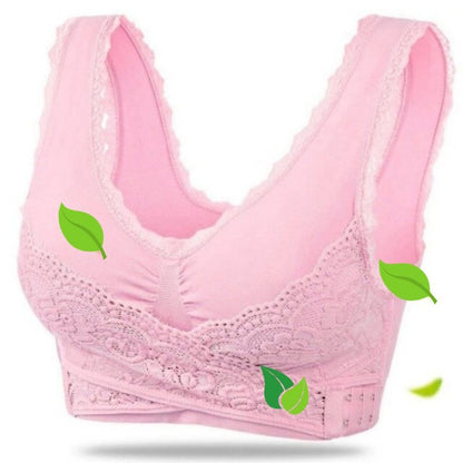 Women's Wireless Sports Bra | With Crossed Front Buckle