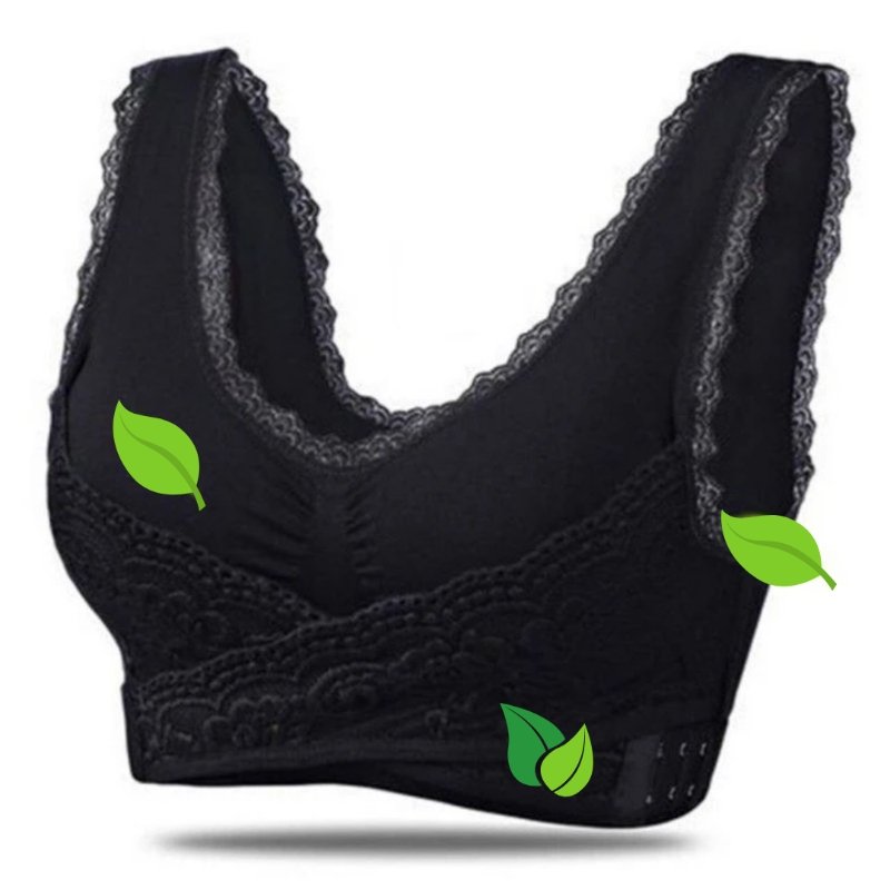 Women's Wireless Sports Bra | With Crossed Front Buckle