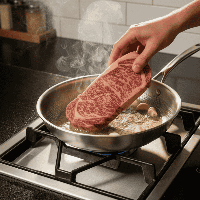 Premium Scratch-Resistant Titanium Frying Pan 2.0 - Coating-Free Design for Perfect Frying Results