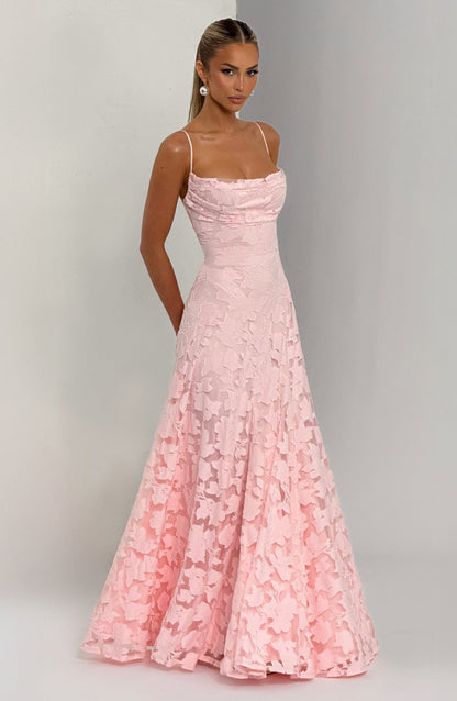 Women's Spaghetti Strap Wedding Guest Dress | Maxi
