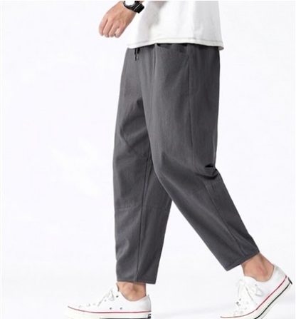 Men’s Casual Cropped Trousers | Relaxed Fit
