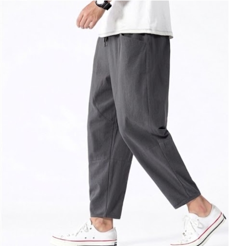 Men’s Casual Cropped Trousers | Relaxed Fit