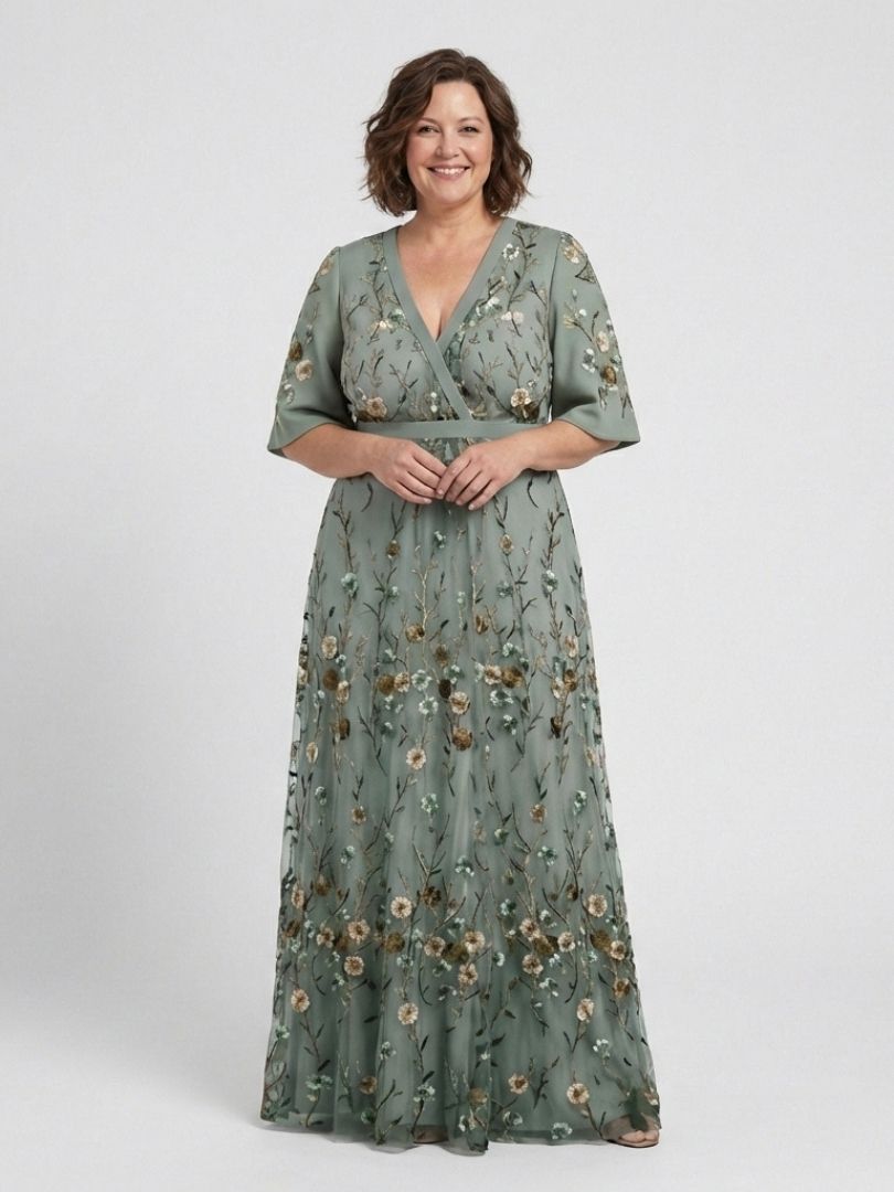 Women's Bohemian Floral Wrap Dress | Maxi