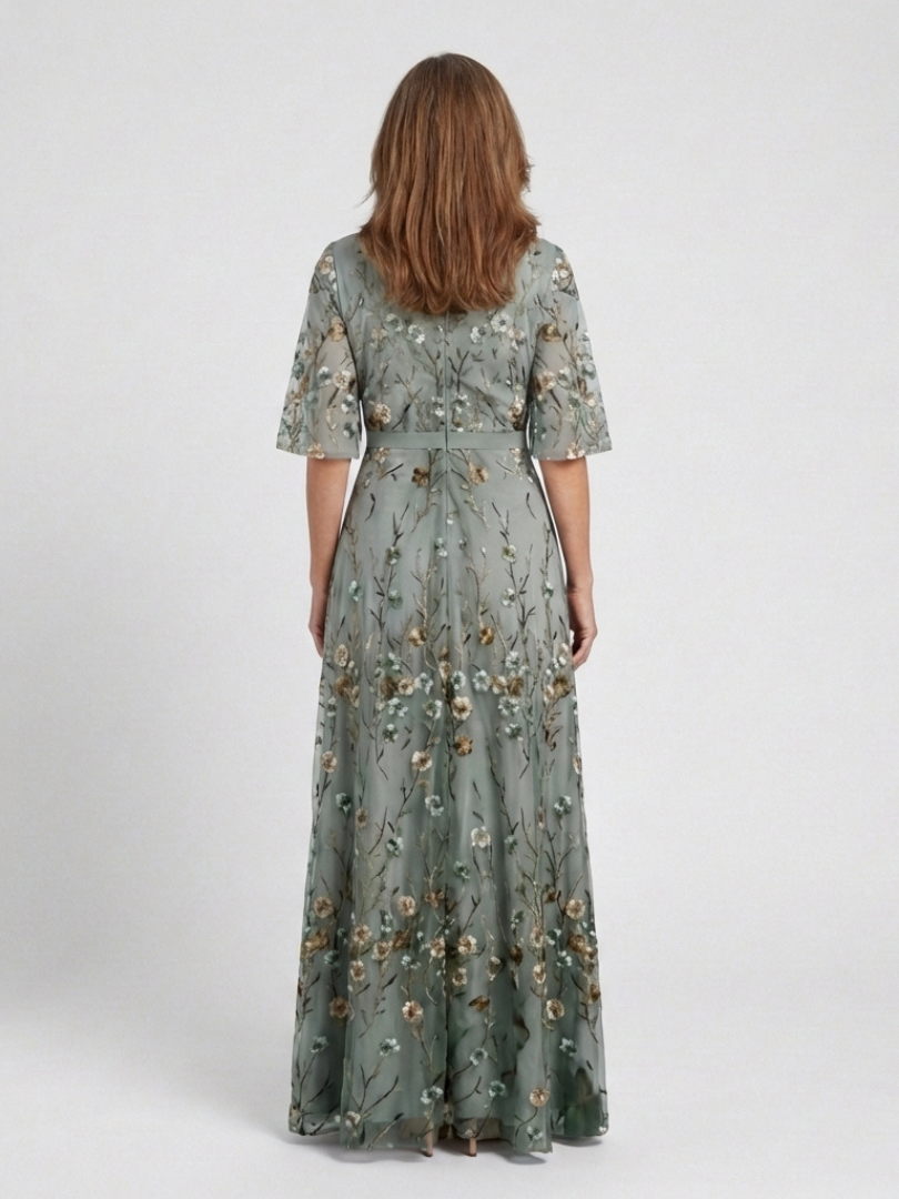 Women's Bohemian Floral Wrap Dress | Maxi