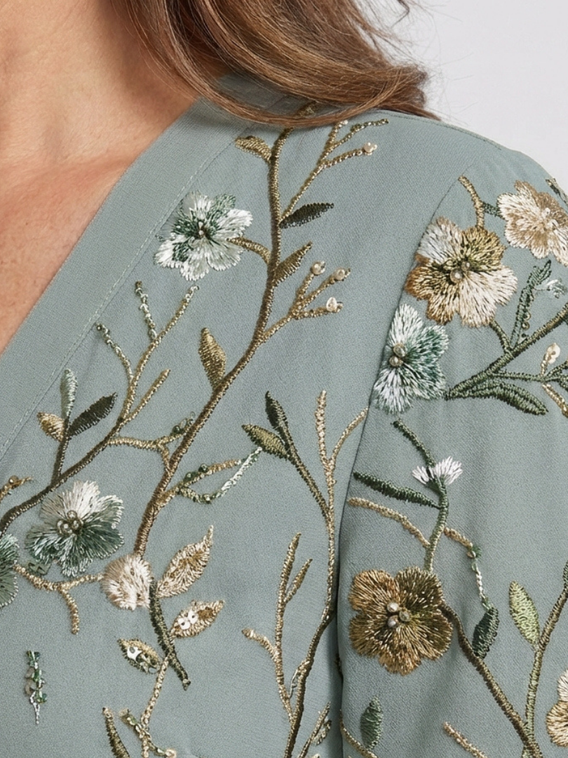 Women's Bohemian Floral Wrap Dress | Maxi