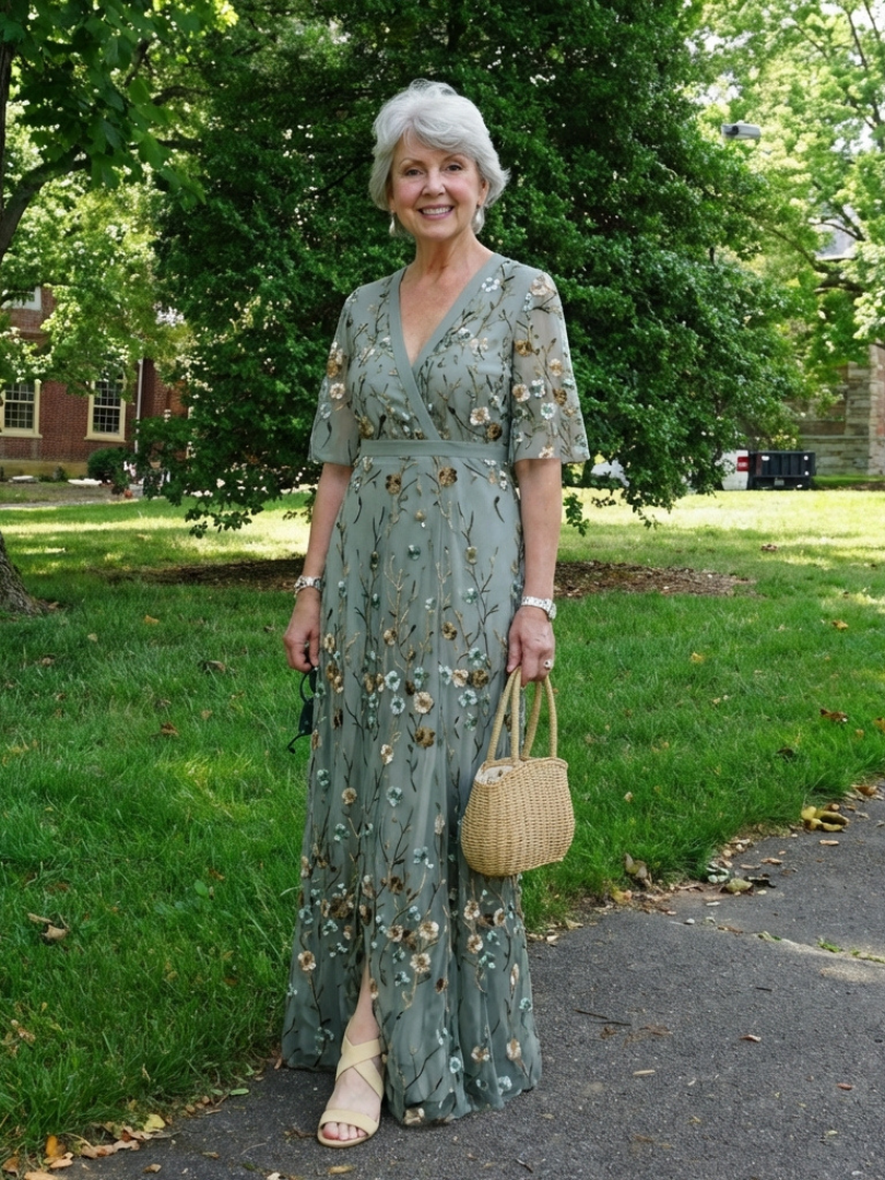 Women's Bohemian Floral Wrap Dress | Maxi