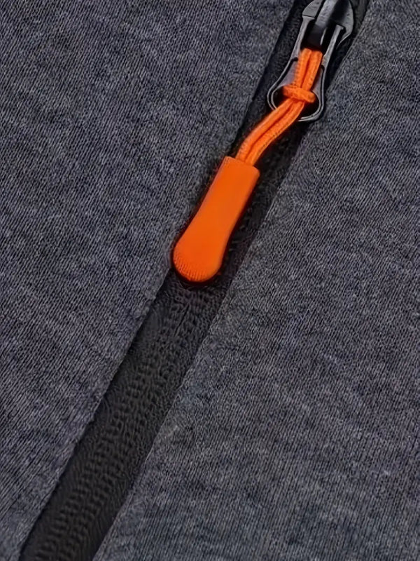 Men's Multiple Zipper Pockets Hoodie | Sports