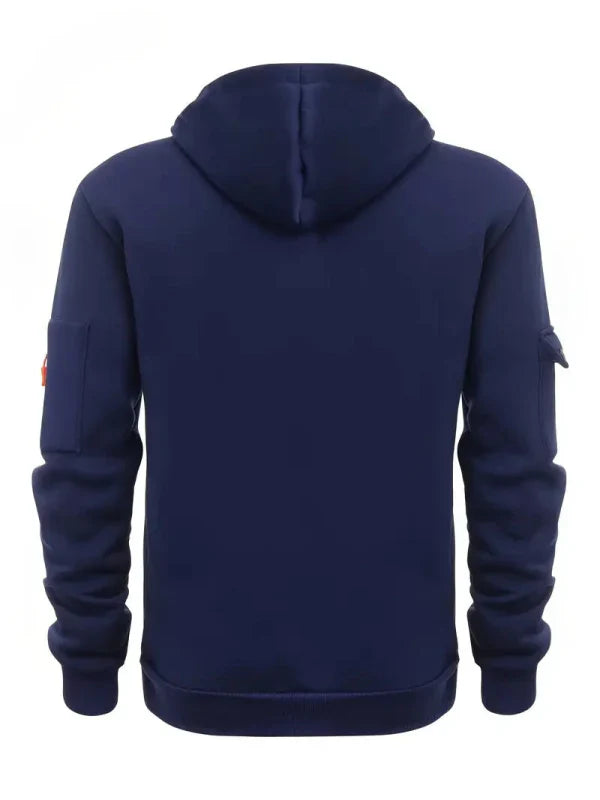 Men's Multiple Zipper Pockets Hoodie | Sports