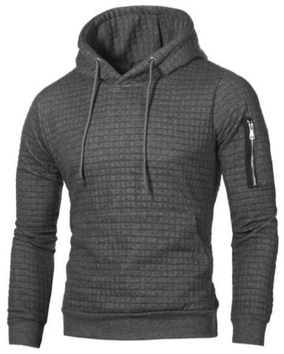 Men's Side Zipper Hoodie | Slimming
