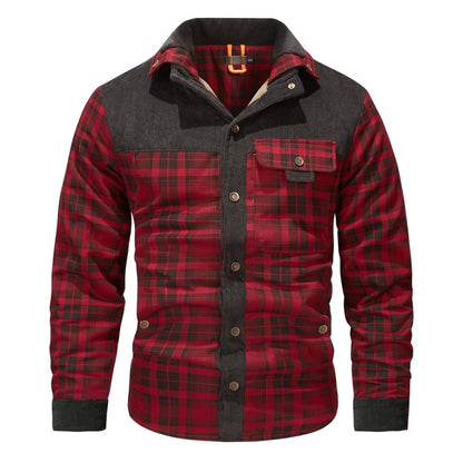 Men's Warm Plaid Jacket | Business