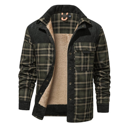 Men's Warm Plaid Jacket | Business