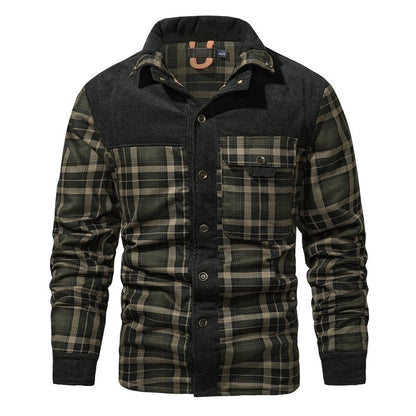 Men's Warm Plaid Jacket | Business