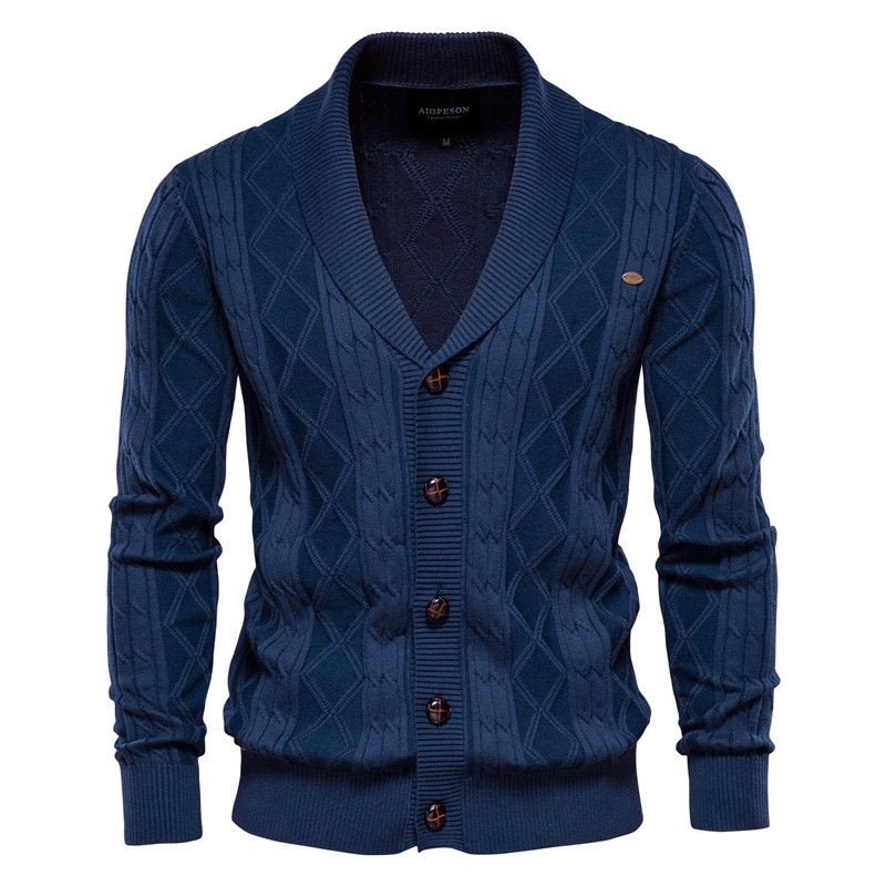 Men's V-Neck Cardigan | Knitting