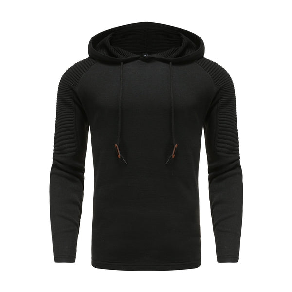 Men's Pleated Hoodie | Raglan