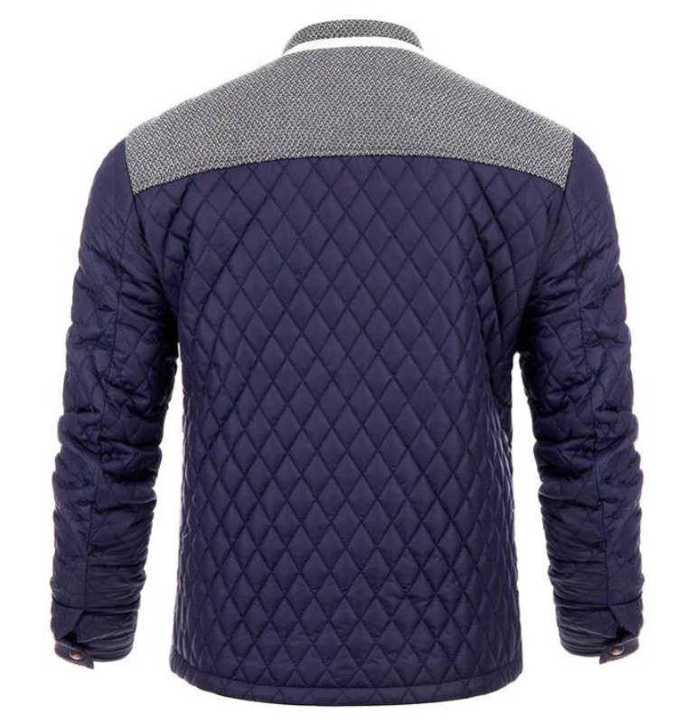 Men's Splicing Cotton Jacket | Lattice