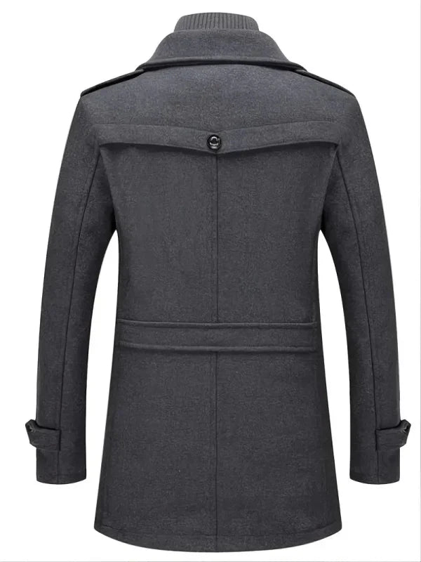 Men's Double Collar Jacket | Woolen Cloth