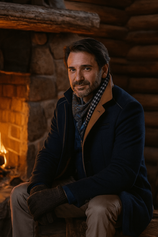 Men's Lapel Coat | Color Matching