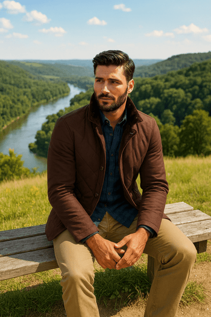 Veste épaisse pour homme | Col montant 