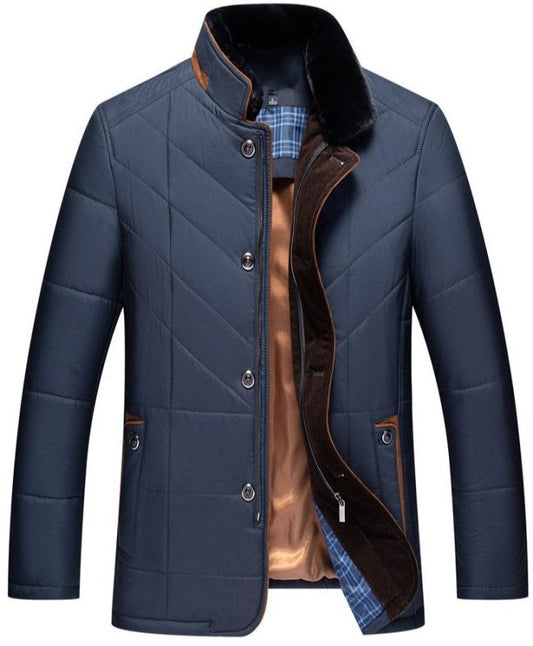 Men's Thick Jacket | Stand Collar