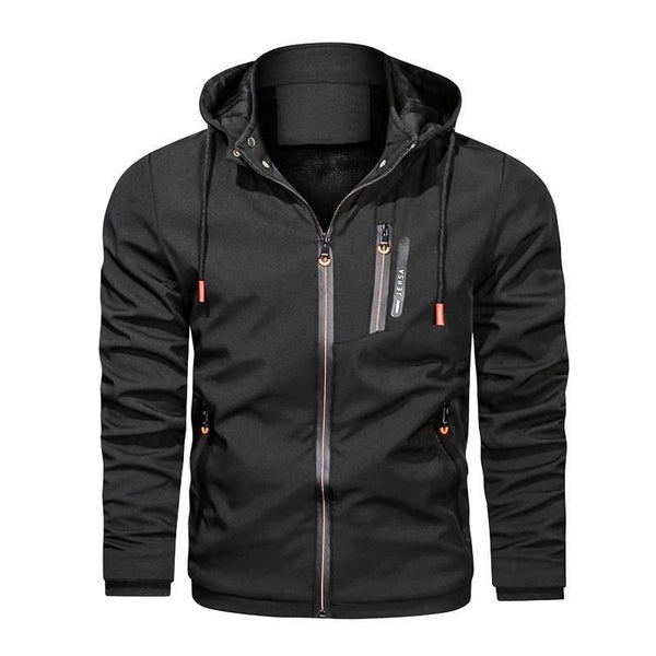 Men's Removable Hooded Jacket | Zip